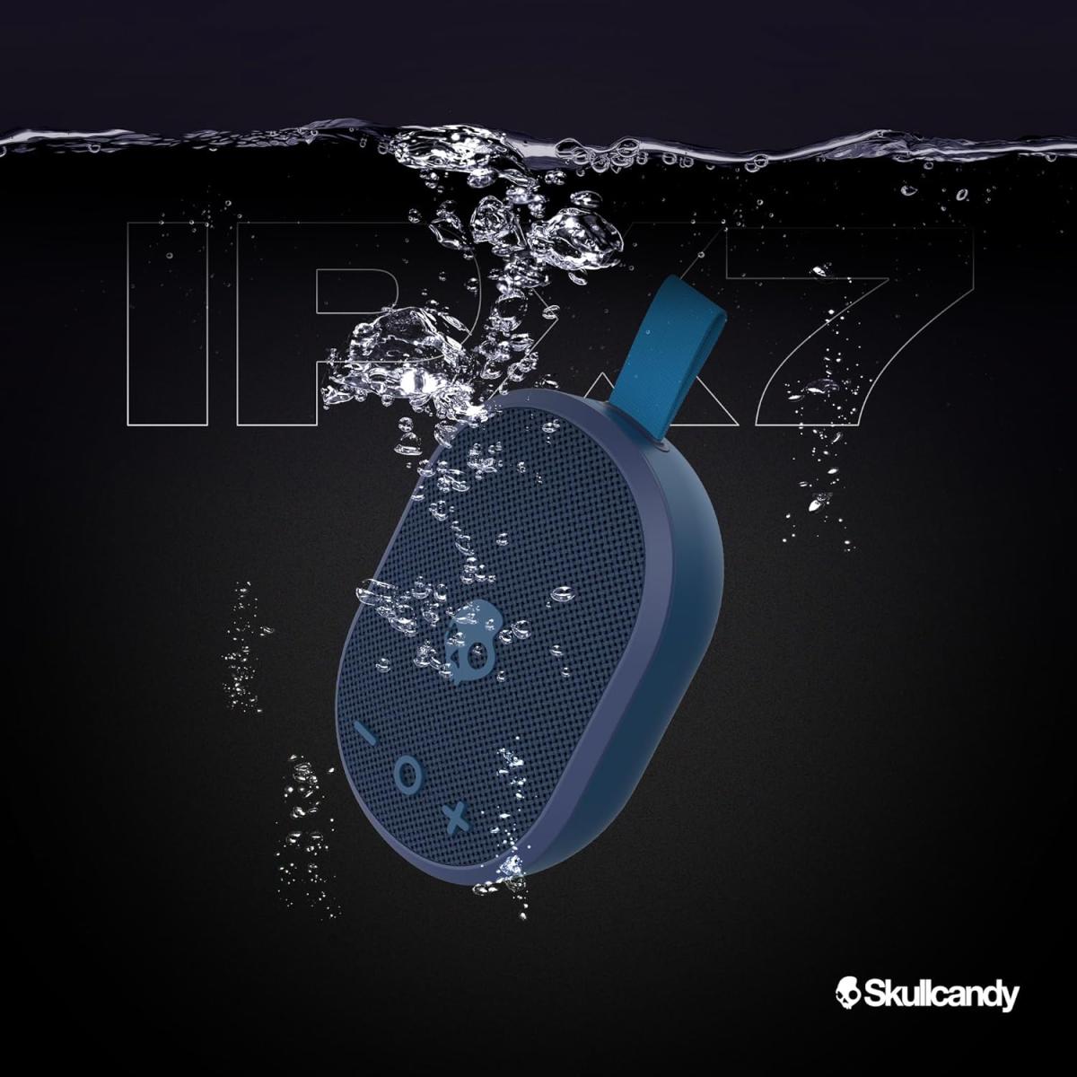 Skullcandy Ounce Wireless Bluetooth Speaker IPX7 Waterproof Mini Portable Speaker with 16 Hour Battery