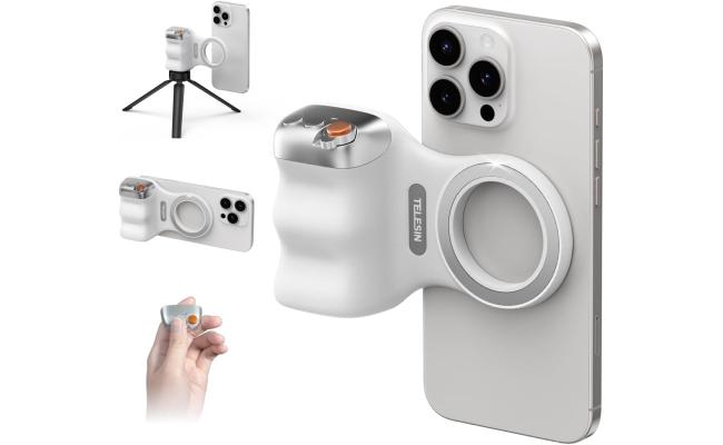 Telesin magnetic wireless Fun Shot Phone Camera Dslr Style Shutter Grip for Iphone