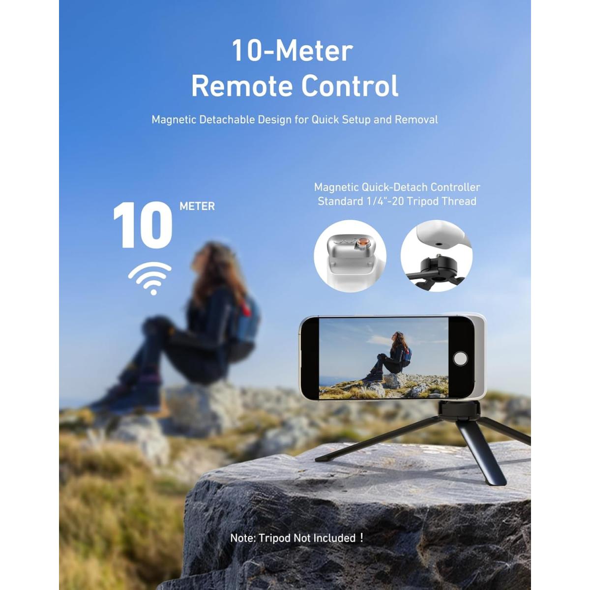 Telesin magnetic wireless Fun Shot Phone Camera Dslr Style Shutter Grip for Iphone