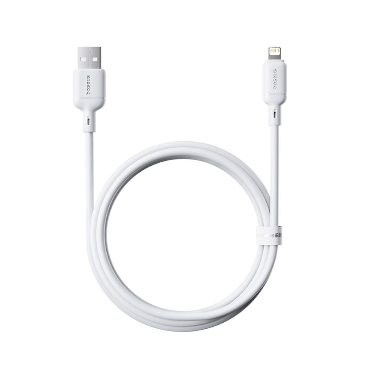 Baseus Silky Series USB-A to Lightning Fast Charging Cable 2.4A 2m – Moon White