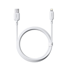 Baseus Silky Series USB-A to Lightning Fast Charging Cable 2.4A 2m – Moon White