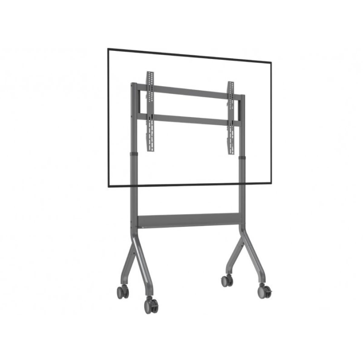 NB North Bayou P150 75" to 90" Motorized Height Adjustable Mobile TV Cart Trolley