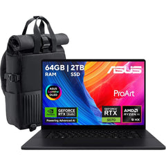 ASUS ProArt P16 H7606WP-RJ132W Creator Laptop | AMD Ryzen™ AI 9 HX 370 | RTX™ 5070 8GB | 64GB LPDDR5X | 2TB PCIe 4.0 SSD | 16" 3K OLED Touch 120Hz | Windows 11 Home | 90NB15K1-M00DP0