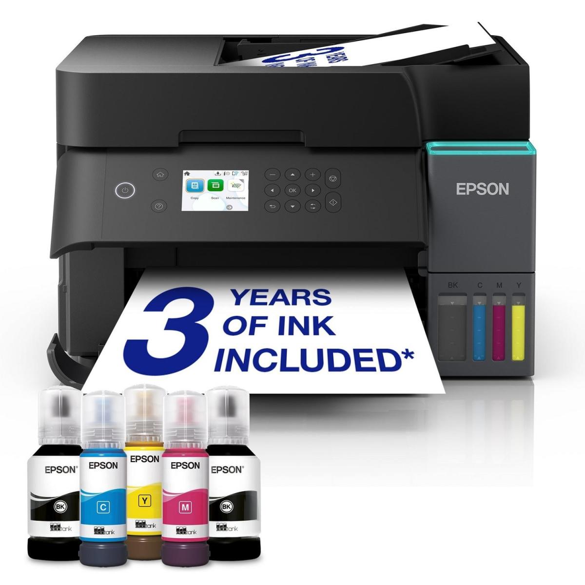 EPSON EcoTank L6370 A4 Wi-Fi Duplex All-in-One Ink Tank Printer For Small & Mid-Sized Businesses Heat-Free Technology up to 8,500 Yield Ink Bottle EPSON EcoTank L6370 A4 Wi-Fi Duplex All-in-One Ink Tank Printer For Small & Mid-Sized Businesses Heat-Free Technology up to 8,500 Yield Ink Bottle