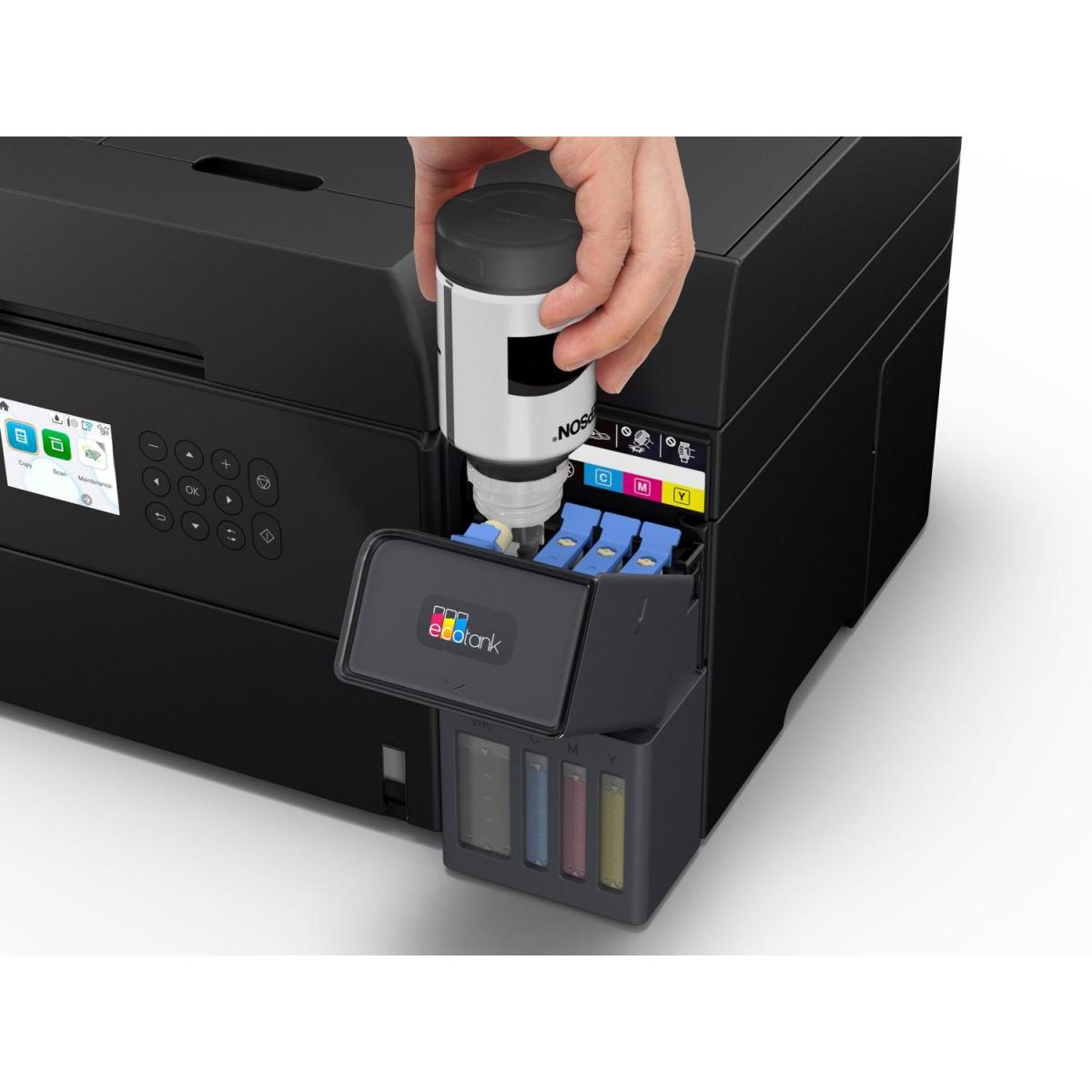 EPSON EcoTank L6370 A4 Wi-Fi Duplex All-in-One Ink Tank Printer For Small & Mid-Sized Businesses Heat-Free Technology up to 8,500 Yield Ink Bottle EPSON EcoTank L6370 A4 Wi-Fi Duplex All-in-One Ink Tank Printer For Small & Mid-Sized Businesses Heat-Free Technology up to 8,500 Yield Ink Bottle