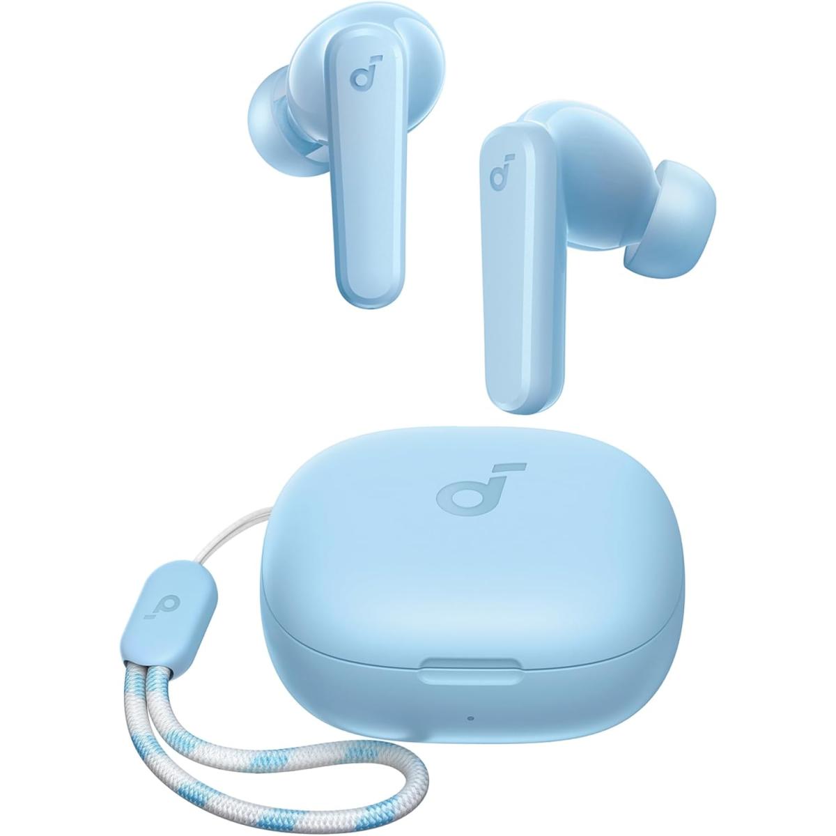 Anker Soundcore P20i True Wireless Earbuds 10mm Drivers With Big Bass 30 Hours Bluetooth 5.3 Water Resistant 2 Mics For Ai Clear Calls Blue
