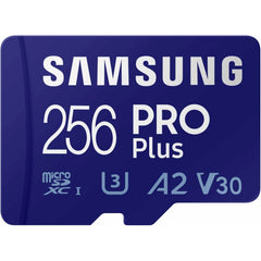 Samsung PRO Plus 256GB microSD Memory Card microSDXC, Up to 180 MB/s, Full HD & 4K UHD, UHS I, C10, U3, V30, A2, for Android Smartphones, Tablets, GoPRO, and DJI Drone