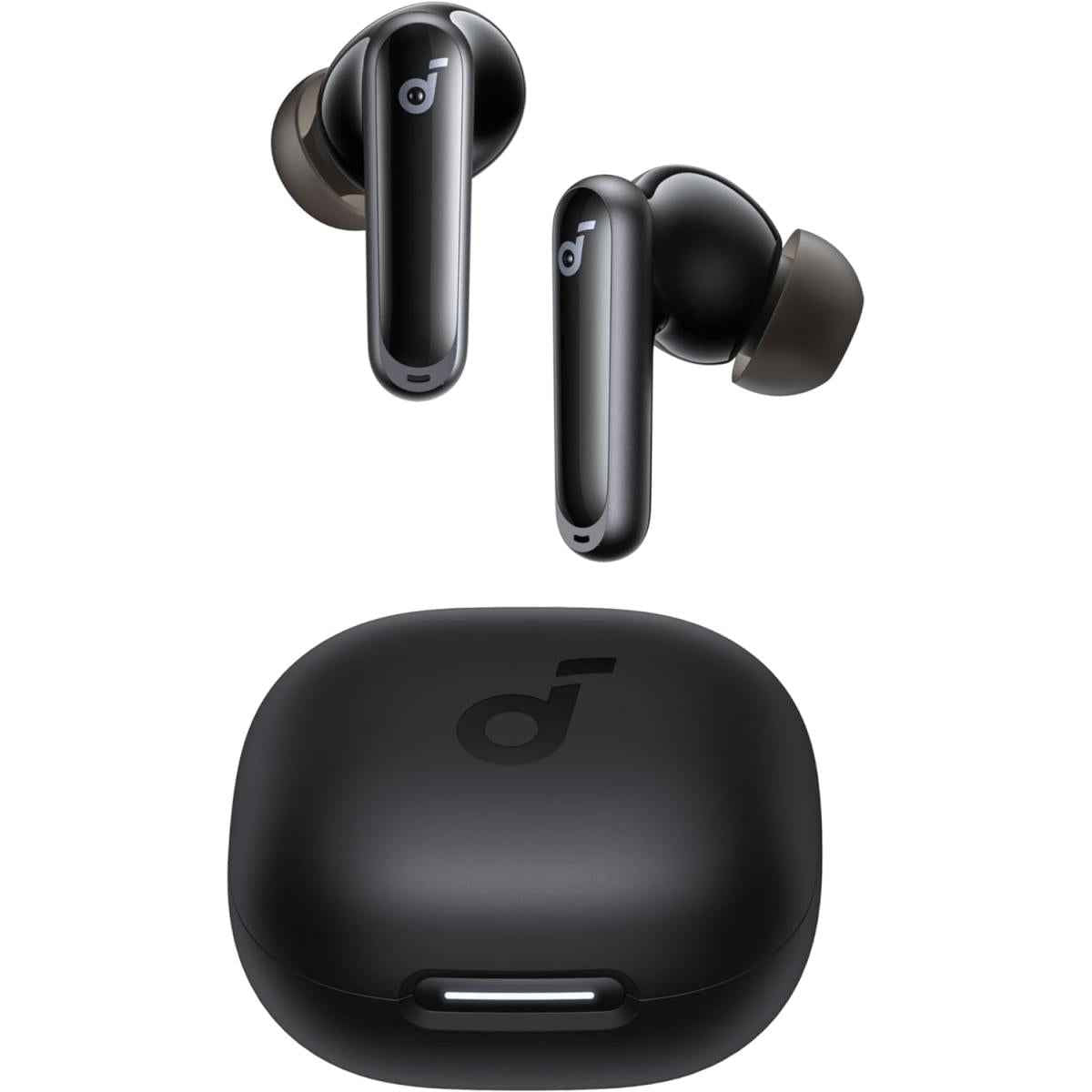Anker Soundcore P40i Bluetooth Headphones, 11mm Drivers, Adaptive Anc, 6 Mics, Ai Clear Calls, Wireless Charging Compatible, Bt5.3, Ipx5 Water Resistant, Up To 60h Playtime, Built In Phone Stand Black