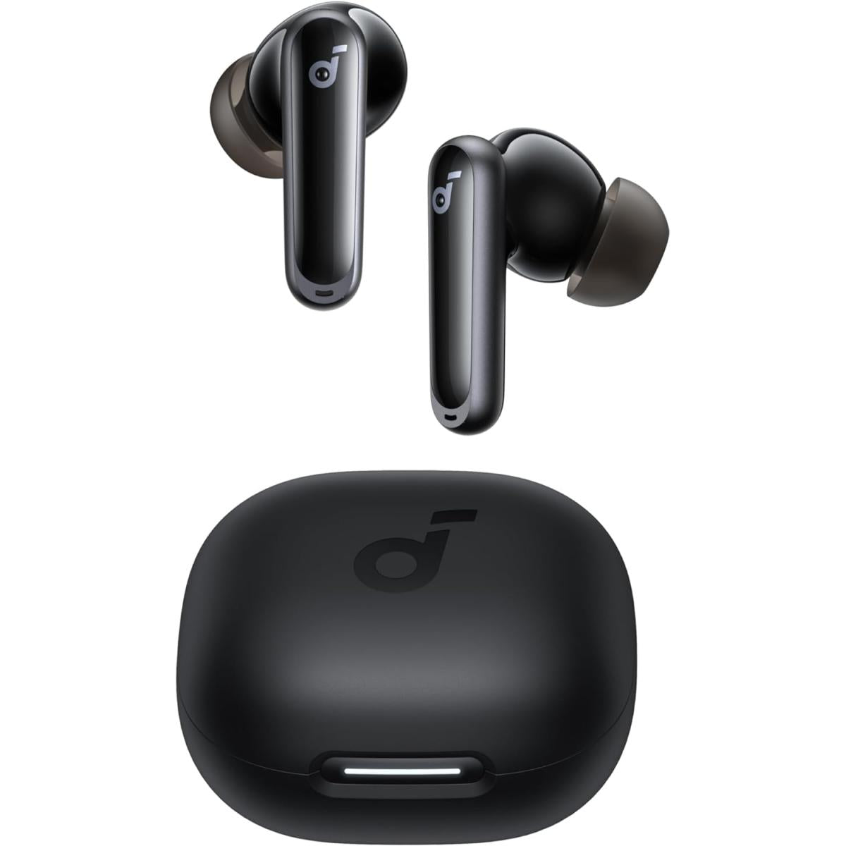 Anker Soundcore P40i Bluetooth Headphones, 11mm Drivers, Adaptive Anc, 6 Mics, Ai Clear Calls, Wireless Charging Compatible, Bt5.3, Ipx5 Water Resistant, Up To 60h Playtime, Built In Phone Stand Black