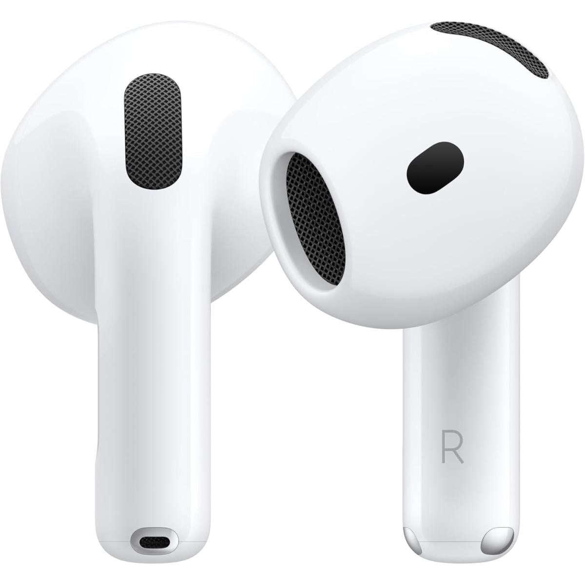 Apple Airpods 4 Wireless Earbuds Personalized Spatial Audio Sweat & Water Resistant Usb C Charging Case H2 Chip Up To 30 Hours Of Battery Life
