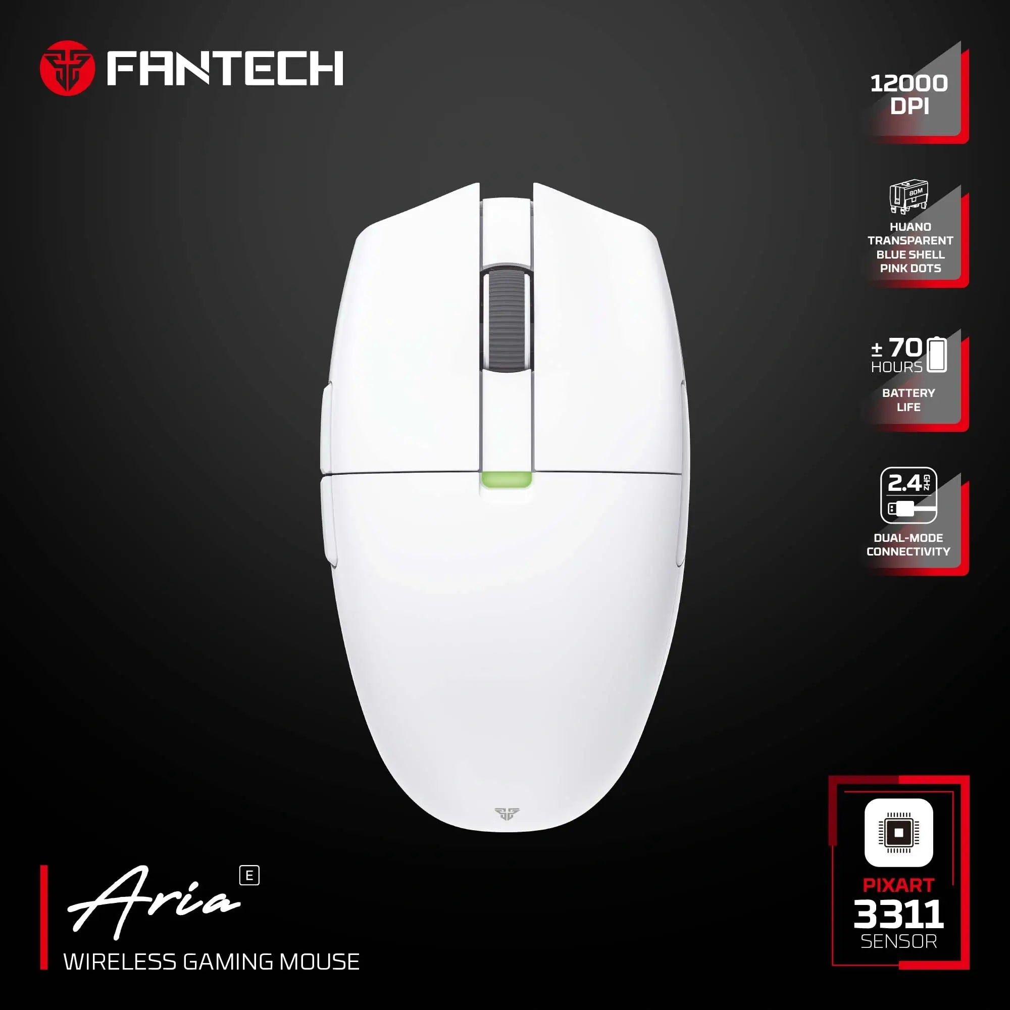 Fantech Aria wireless gaming mouse for computer setup