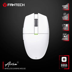 FANTECH ARIA XD7E WIRELESS GAMING MOUSE - WHITE