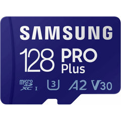 Samsung PRO Plus 128GB microSD Memory Card microSDXC, Up to 180 MB/s, Full HD & 4K UHD, UHS I, C10, U3, V30, A2, for Android Smartphones, Tablets, GoPRO, and DJI Drone