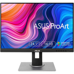 Asus Proart 24" Ips Pa248qv Wuxga 16:10 Monitor 100% Srgb/rec.709 Δe < 2, Ips Calman Verified Anti Glare Tilt Pivot Swivel Height Adjustable, Black - CompuMe