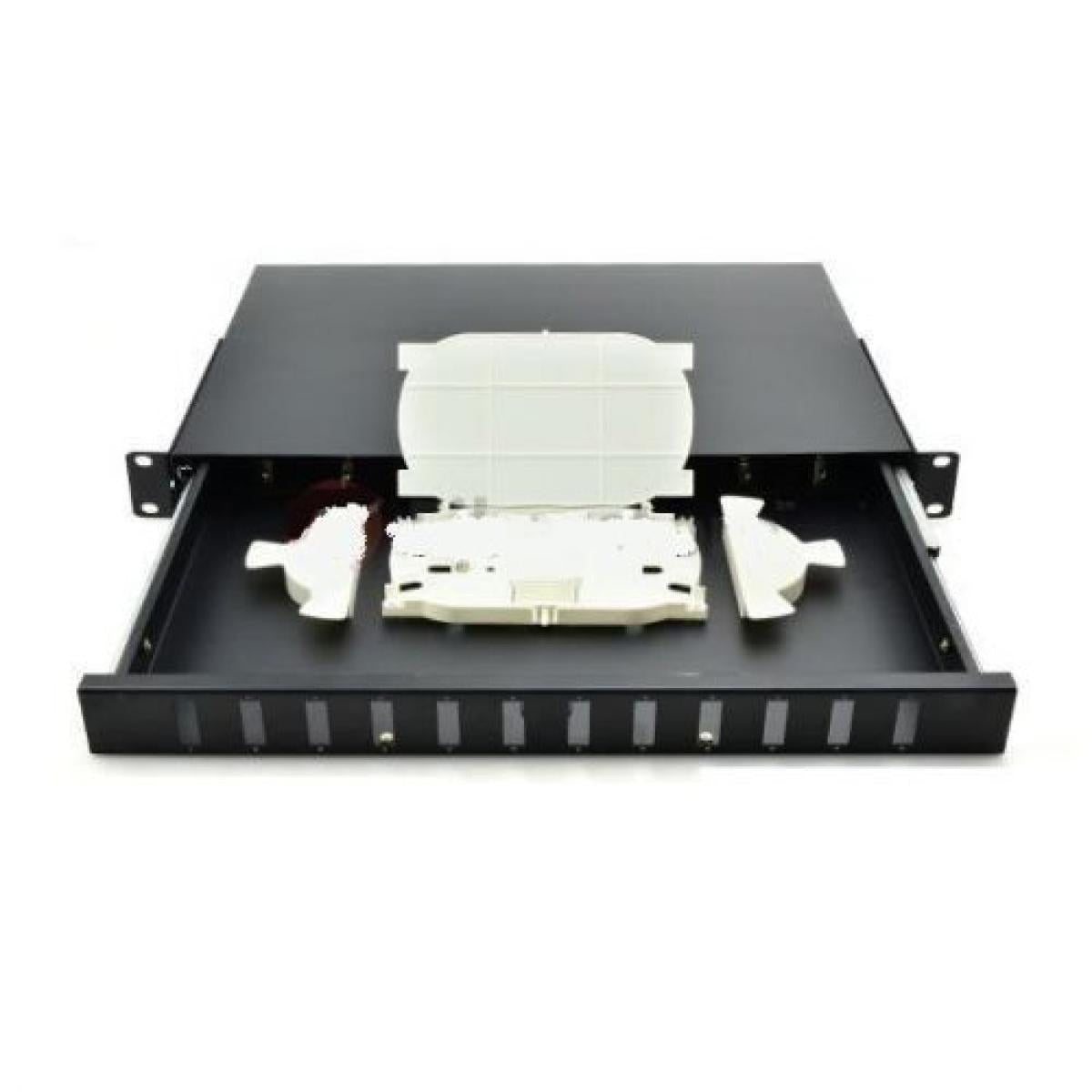 Unloaded 12 Port Fiber Optic Patch Panel Duplex