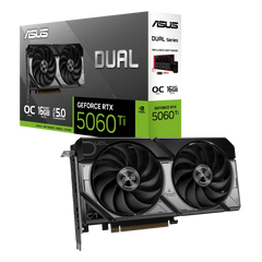 ASUS Dual GeForce RTX 5060 Ti 16GB OC Edition GDDR7 Graphics Card