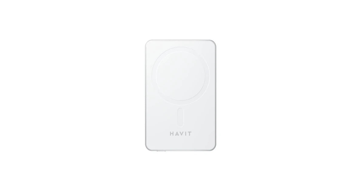 HAVIT PB5216 5000mAh Magnetic Wireless Power Bank – White