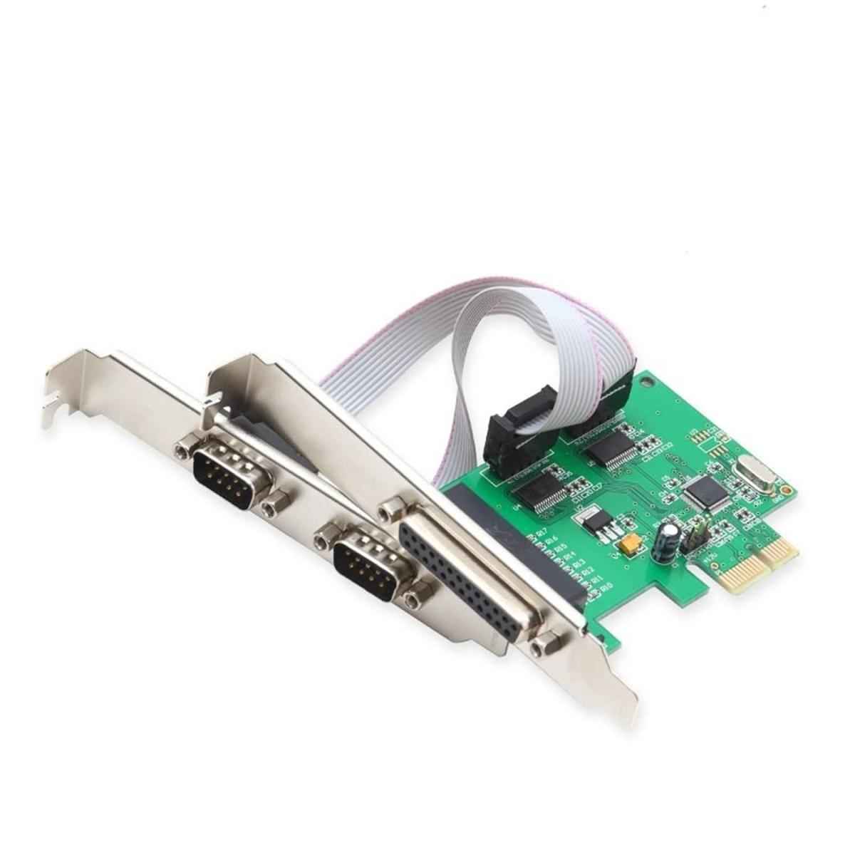 NO - Brand PCI Combo Parallel Serial Card 1x Parallel 2x Serial Express Card with networking