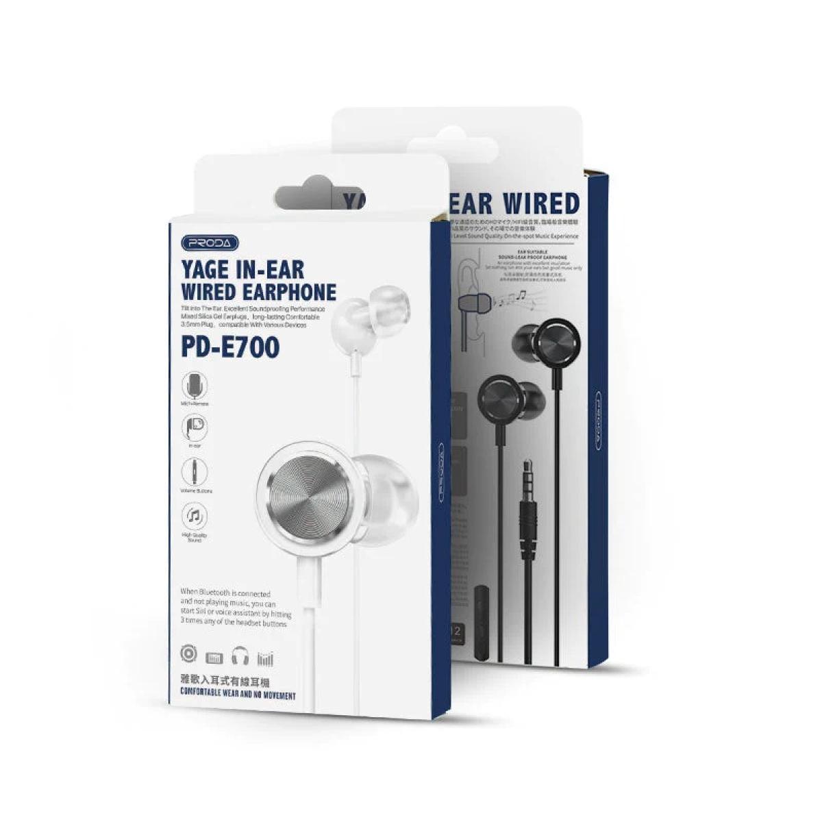 PRODA PD-E700 YAGE Series In-Ear Wired Earphone