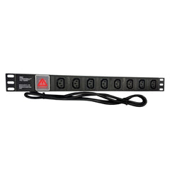 Universal 8-Port EU 16A PDU Loop Power Distribution Unit For Cabinets