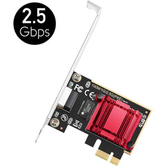 Cudy Pe25 2.5gbps Pcie Express Network Adapter Wake On Lan Flow Control Low Profile Bracket - CompuMe