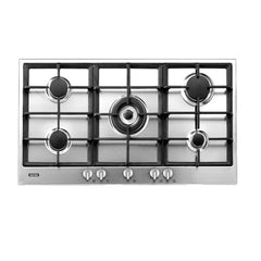 Ignis Built In Hob Cooker Safety System, 5 Burners, 90 Cm, Stainless Steel