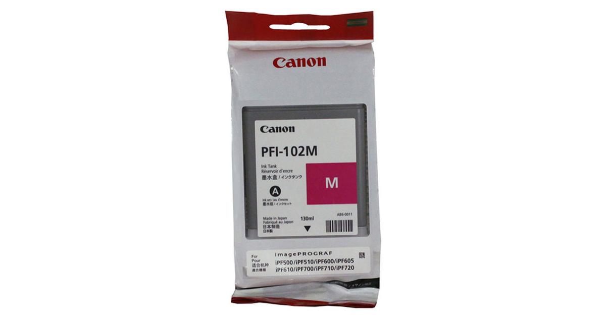 Canon PFI - 102 meter Ink / Inkjet Cartridge Magenta (Original) with toners and inks canon toners ink
