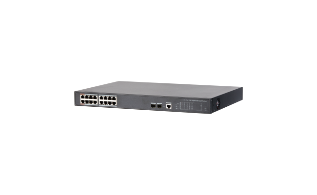 Dahua Pfs4218 16gt 190 16 Port Poe Gigabit Managed Switch