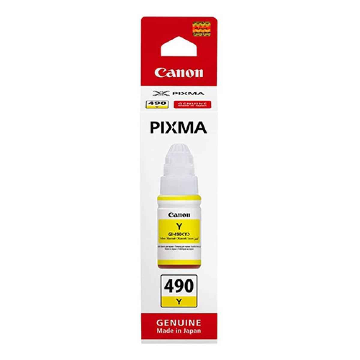 Canon PG-490Y Yellow Inkjet Cartridge Compatible with G-1400 ,G-3400