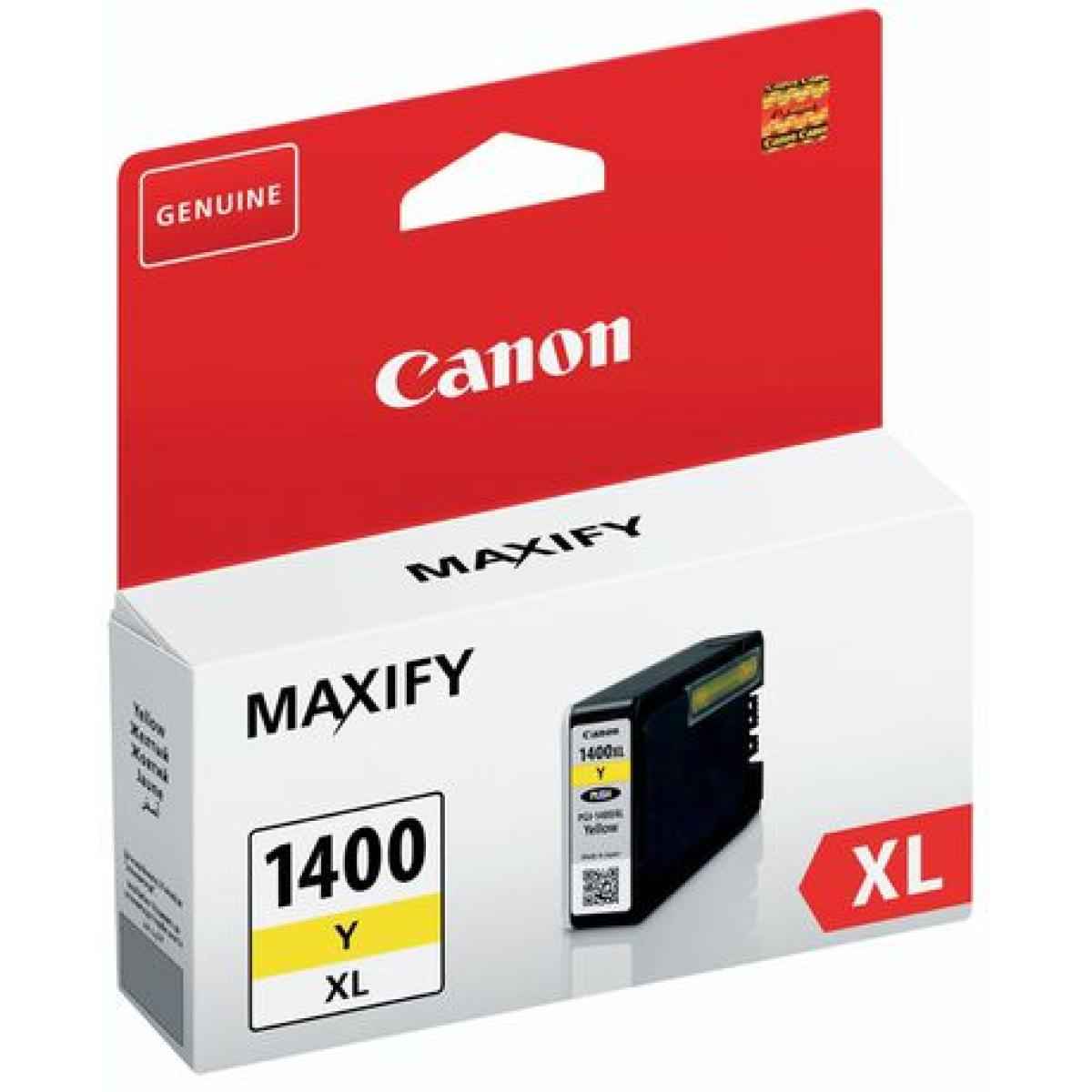 Canon PGI - 1400XLY Yellow Inkjet Cartridge Compatible with MAXIFY MB2040/MB2340