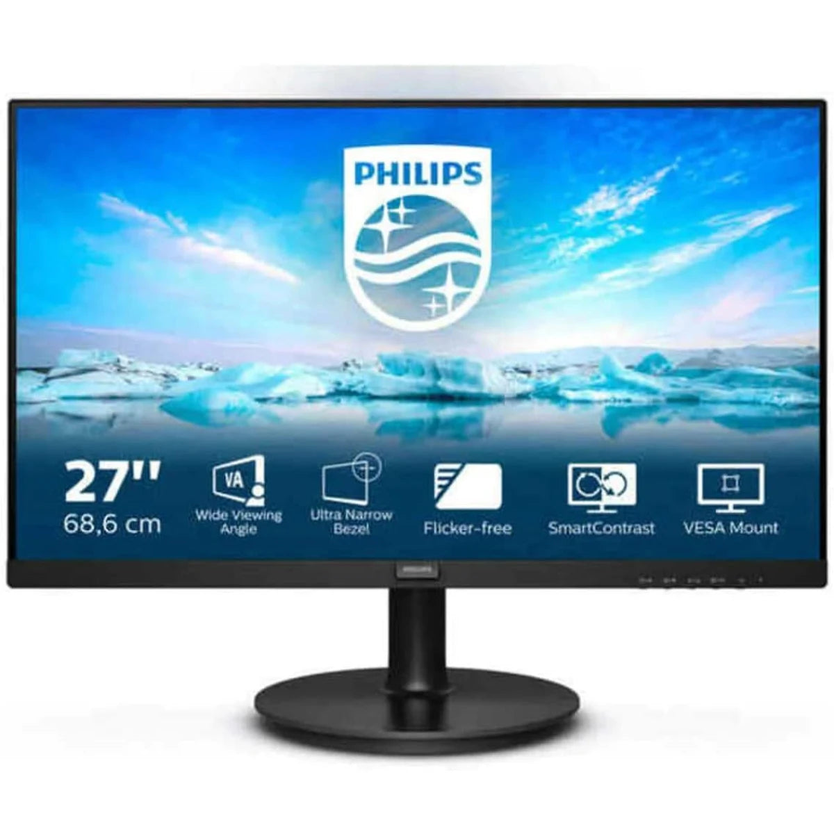 PHILIPS 271V8/89 27" IPS Full HD 100Hz 4ms LCD Monitor with LED Backlight Flicker Free VGA & HDMI Connectivity - Black