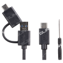 GLINK GHD-036 - External Type-C SSD Enclosure, NVMe/NGFF M.2 Support, 10Gbps Transfer Speed, Compact Metal Housing