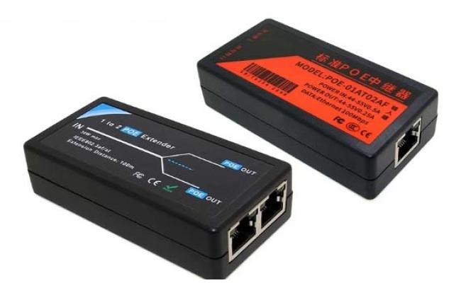 2 Port 100m Poe Extender 10/100mbps With Ieee 802.3af Standard Input/output For Ip Camera - CompuMe