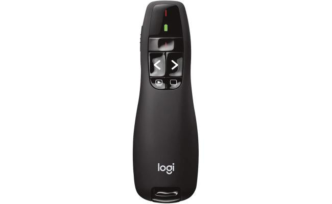 Logitech R400 Wireless Presenter Remote Clicker with Laser Pointer