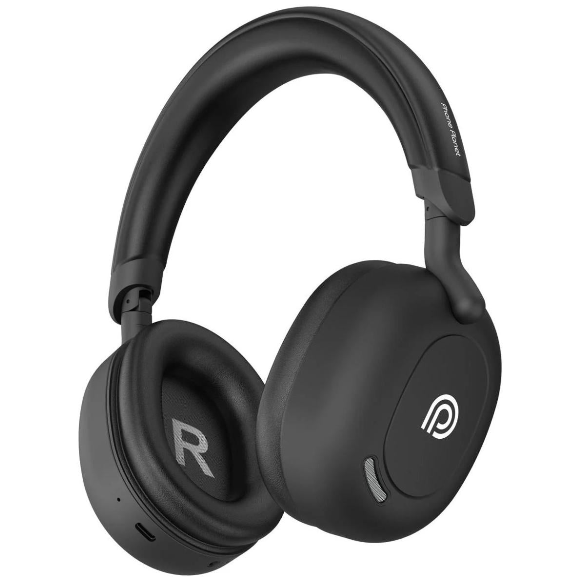 PHONE PLANET Echo Vibe Headset, Bluetooth 5.3, Active Noise Cancellation (ANC) and (ENC), 40mm audio drivers, up to 60 hours - Black