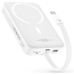 Baseus Magnetic Power Bank 30w 10000mah With Built In Usb C Cable Black