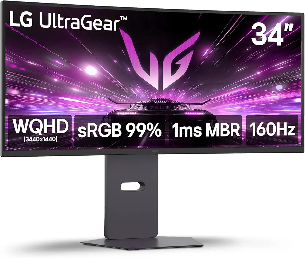 LG Ultragear 34G600A-B 34-inch WQHD 2K 160Hz Curved Gaming Monitor