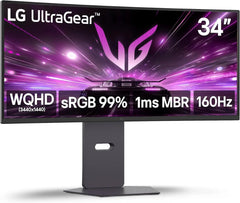 LG Ultragear 34G600A-B 34-inch WQHD 2K 160Hz Curved Gaming Monitor
