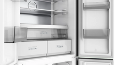 Teka Side by Side Refrigerator Four Door French, 522Lit, Compressor Inverter, Black Steel - RMF 77960 DSS