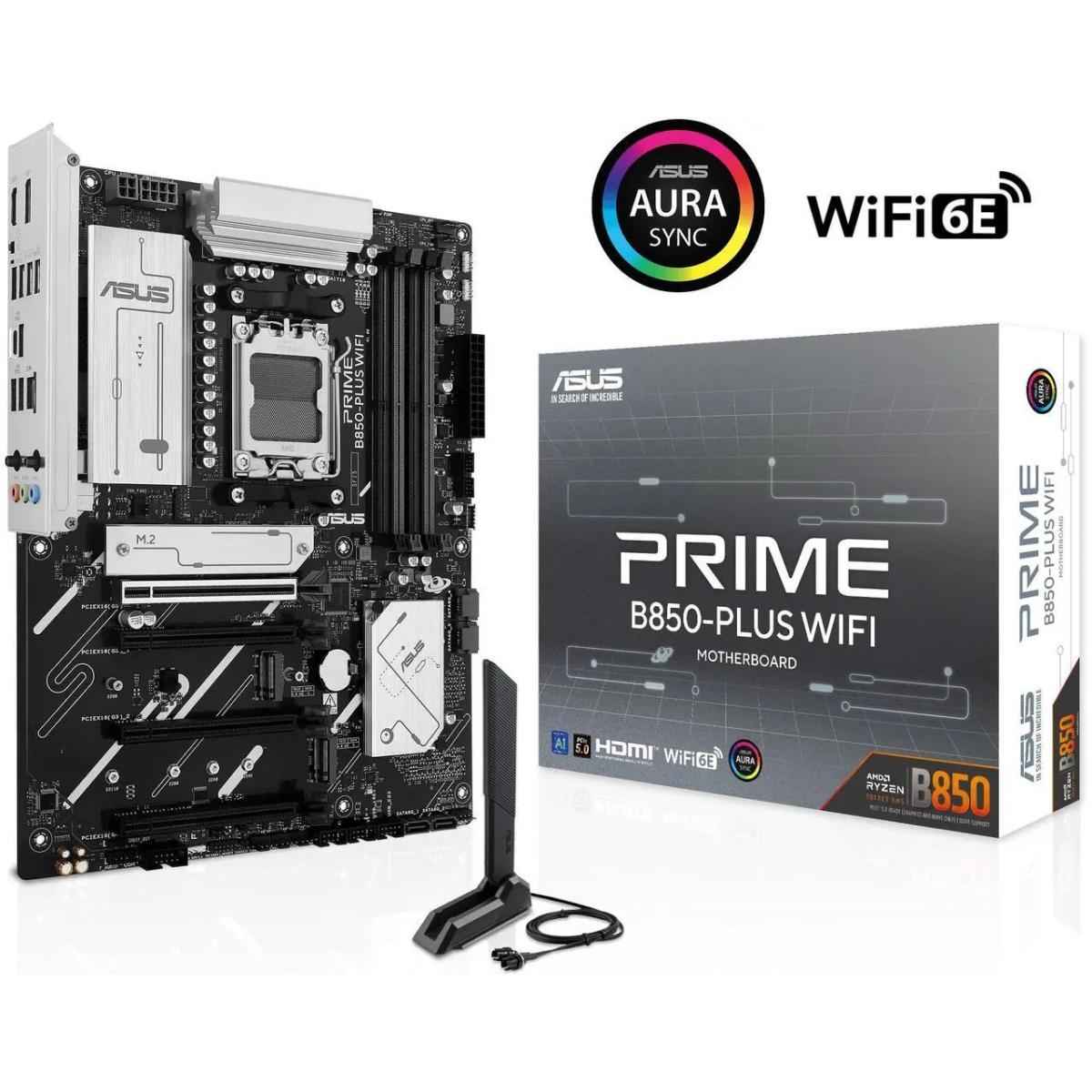 ASUS PRIME B850-PLUS WIFI (Wi-Fi 6E) AMD RYZEN Series AM5/DDR5/PCIe 5.0/3xM.2 - ATX Gaming MotherBoard | PRIME B850-PLUS WIFI |