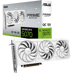 ASUS PRIME Gaming GeForce RTX 5070 White OC Edition 12GB GDDR7 - Graphics Card | PRIME-RTX5070-O12G-WHITE |
