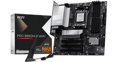 MSI PRO B850M-P WIFI (Wi-Fi 7) AMD RYZEN 7000 8000 9000 Series AM5/DDR5/PCIe 5.0/3xM.2 - mATX Gaming MotherBoard