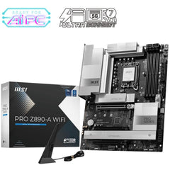 MSI PRO Z890-A WIFI (Wi-Fi 7), Intel Core Ultra (Series 2), LGA 1851/DDR5/PCIe 5.0/4xM.2 - ATX Gaming MotherBoard | PRO Z890-A WIFI | - CompuMe