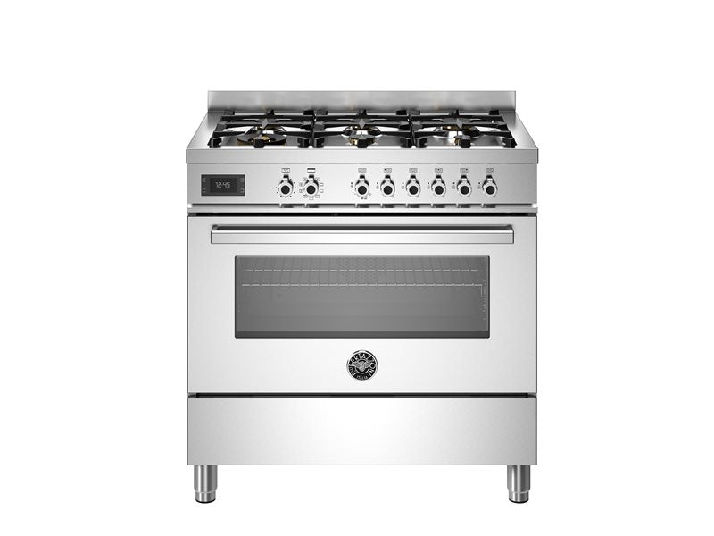 Bertazzoni PRO96L1EXT Oven, 90 Cm, 6 Copper Burners, Electric