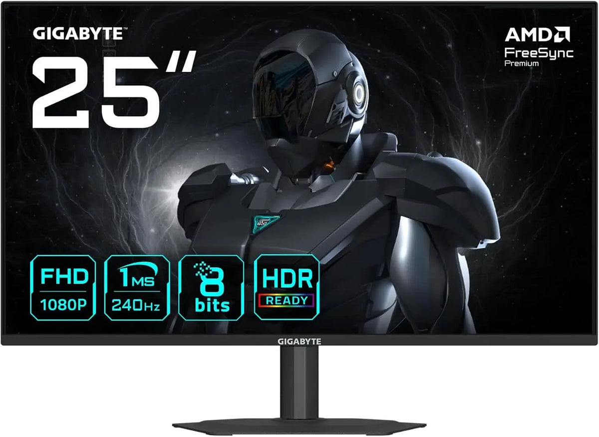 GIGABYTE G25F2A 24.5-inch FHD SuperSpeed IPS 1ms 240Hz Gaming Monitor - 120% sRGB With Speakers