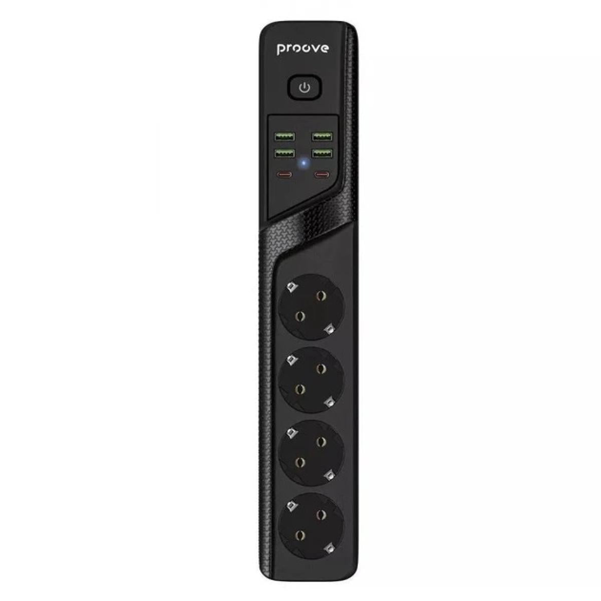 Proove Power Strip Power Socket P 04 (4 Sockets + 4 Usb + 2 Type C) 2м Black Proove Power Strip Power Socket P 04 (4 Sockets + 4 Usb + 2 Type C) 2м Black