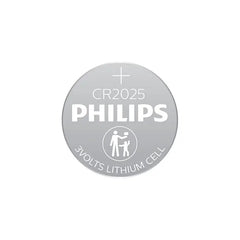 Philips Batteries Lithium Coin CR2025 (5 Pack)