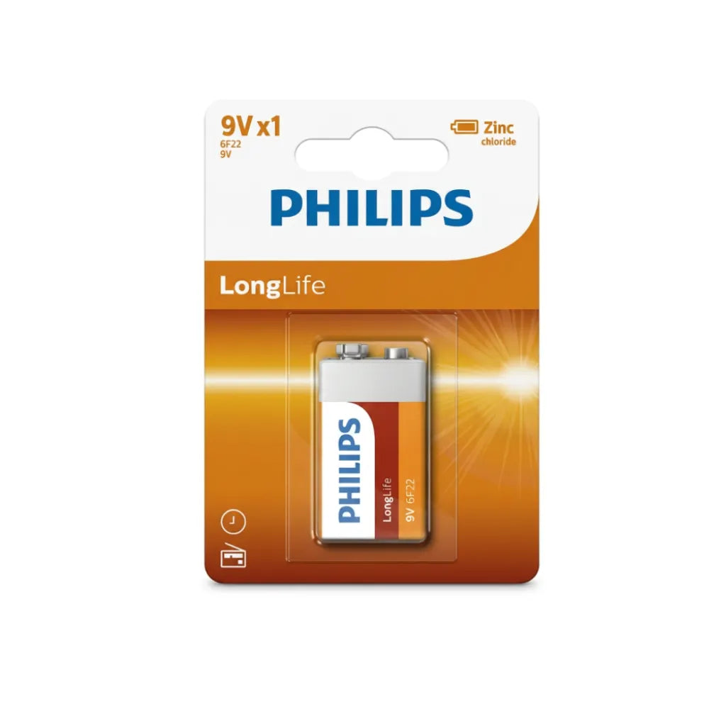 Philips Batteries Zinc 9V (1 Pack)