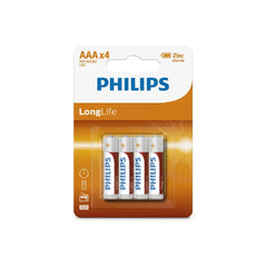 Philips Batteries Zinc AAA (4 Pack)