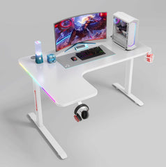 FEEX D2200 Gaming Desk - Black / 140x80cm / Right